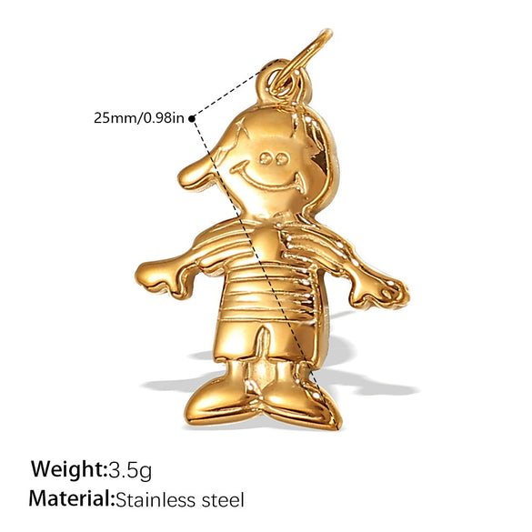 Pendant Necklace Accessories 316L Stainless Steel 18K Gold Plated Palm Eye Eight Eyes Electroplated