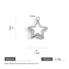 Pendant Necklace Accessories Stainless Steel Natural Stone Fivepointed Star Drop Shape Totem Pattern Vacuum Gold Plated