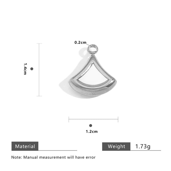 Pendant Necklace Accessories Stainless Steel Natural Stone Fivepointed Star Drop Shape Totem Pattern Vacuum Gold Plated