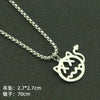 Pendant Necklace Alloy Animals Zodiac Electroplating Hipster Street Punk Style Clothing Accessories For Men And Women