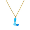 Pendant Necklace Alloy Stainless Steel Letter Dripping Oil Design