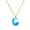 Pendant Necklace Alloy Stainless Steel Letter Dripping Oil Design