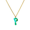 Pendant Necklace Alloy Stainless Steel Letter Dripping Oil Design