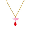 Pendant Necklace Alloy Stainless Steel Letter Dripping Oil Design