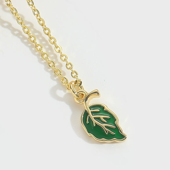 Pendant Necklace Animal Design Copper Electroplating Geometric Pattern Mixed Gemstone Setting O Word Chain For Women