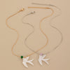 Pendant Necklace Bird Swallow Animal Pattern Copper Electroplating Women's