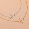 Pendant Necklace Bow And Arrow Clavicle Chain Copper Alloy Zircon Geometric Electroplating