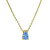 Pendant Necklace Brass Copper Dropshaped Electroplating December Birthstone Women's