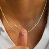Pendant Necklace Brass Copper Dropshaped Electroplating December Birthstone Women's