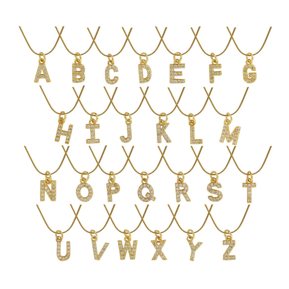 Pendant Necklace Brass Copper Microinlaid Zircon Electroplating Letters Numbers Text Style Ochain For Women