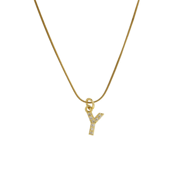 Pendant Necklace Brass Copper Microinlaid Zircon Electroplating Letters Numbers Text Style Ochain For Women