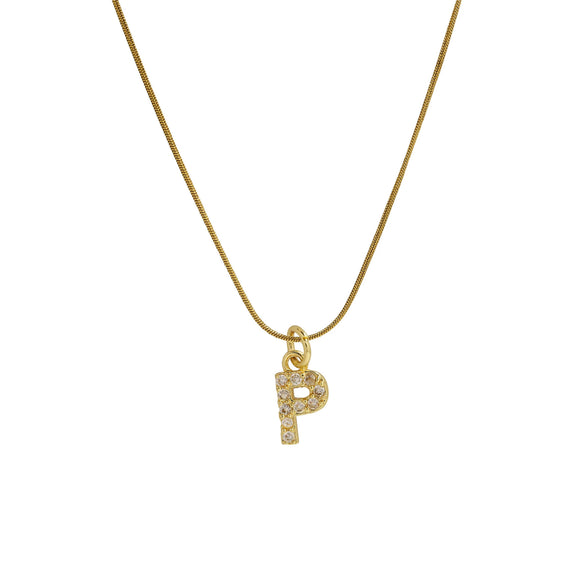 Pendant Necklace Brass Copper Microinlaid Zircon Electroplating Letters Numbers Text Style Ochain For Women