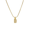 Pendant Necklace Brass Copper Microinlaid Zircon Electroplating Letters Numbers Text Style Ochain For Women