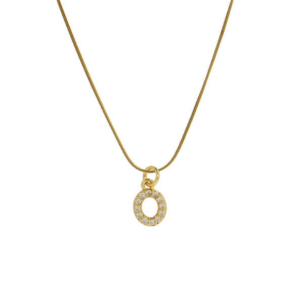 Pendant Necklace Brass Copper Microinlaid Zircon Electroplating Letters Numbers Text Style Ochain For Women