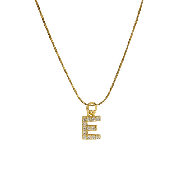 Pendant Necklace Brass Copper Microinlaid Zircon Electroplating Letters Numbers Text Style Ochain For Women