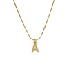 Pendant Necklace Brass Copper Microinlaid Zircon Electroplating Letters Numbers Text Style Ochain For Women