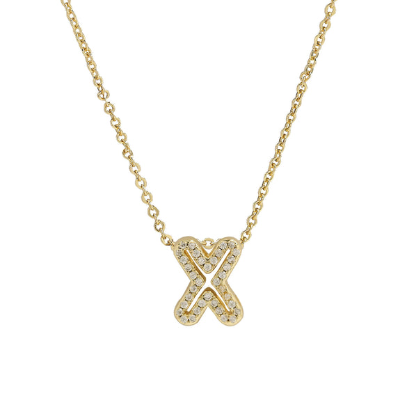 Pendant Necklace Brass Copper Ochain With Letters Numbers Text Electroplating