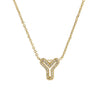 Pendant Necklace Brass Copper Ochain With Letters Numbers Text Electroplating