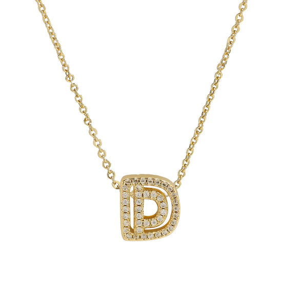 Pendant Necklace Brass Copper Ochain With Letters Numbers Text Electroplating