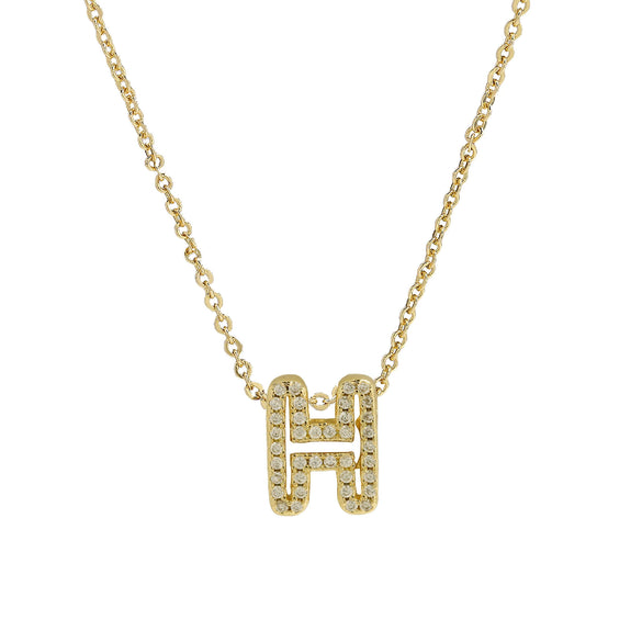 Pendant Necklace Brass Copper Ochain With Letters Numbers Text Electroplating