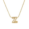 Pendant Necklace Brass Copper Ochain With Letters Numbers Text Electroplating