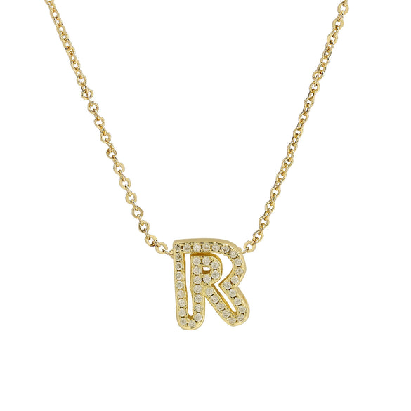 Pendant Necklace Brass Copper Ochain With Letters Numbers Text Electroplating