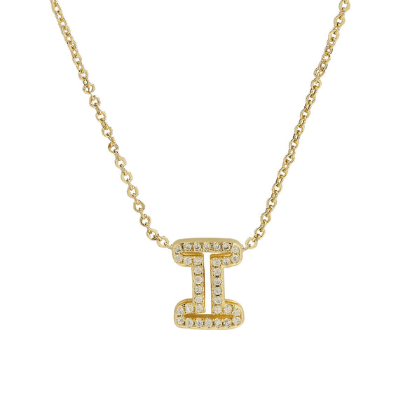 Pendant Necklace Brass Copper Ochain With Letters Numbers Text Electroplating