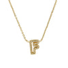 Pendant Necklace Brass Copper Ochain With Letters Numbers Text Electroplating