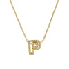 Pendant Necklace Brass Copper Ochain With Letters Numbers Text Electroplating