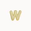 Pendant Necklace Brass Copper Zircon Balloon Bubble Chubby Alphabet Electroplating