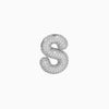 Pendant Necklace Brass Copper Zircon Balloon Bubble Chubby Alphabet Electroplating