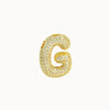 Pendant Necklace Brass Copper Zircon Balloon Bubble Chubby Alphabet Electroplating
