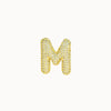 Pendant Necklace Brass Copper Zircon Balloon Bubble Chubby Alphabet Electroplating