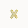 Pendant Necklace Brass Copper Zircon Balloon Bubble Chubby Alphabet Electroplating