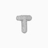 Pendant Necklace Brass Copper Zircon Balloon Bubble Chubby Alphabet Electroplating