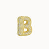 Pendant Necklace Brass Copper Zircon Balloon Bubble Chubby Alphabet Electroplating
