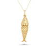 Pendant Necklace Carp Animal Zodiac Geometric Copper Electroplating Ball Chain Women's Personality Style