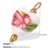 Pendant Necklace Ceramic 316L Stainless Steel Plated 18K Gold Marine Series Small Fish Starfish Shaped