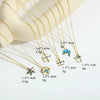 Pendant Necklace Clavicle Chain Cute Animal Style Copper With Mixed Gemstone Setting Star Shape Electroplating For Women
