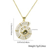 Pendant Necklace Copper Allmatch Animals Zodiac Electroplated Inlaid Zircon