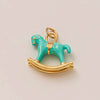 Pendant Necklace Copper Animal Pattern Vacuum Plated 18K Gold Color For Women