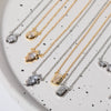Pendant Necklace Copper Artificial Crystal Geometric Style Furnace Vacuum Plating For Women