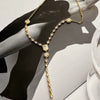 Pendant Necklace Copper Artificial Crystal Geometric Style Furnace Vacuum Plating For Women