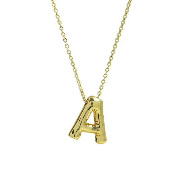 Pendant Necklace Copper Brass Electroplating Letters Numbers Text Design