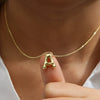 Pendant Necklace Copper Brass Electroplating Letters Numbers Text Design