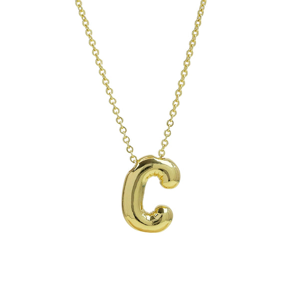 Pendant Necklace Copper Brass Electroplating Letters Numbers Text Design