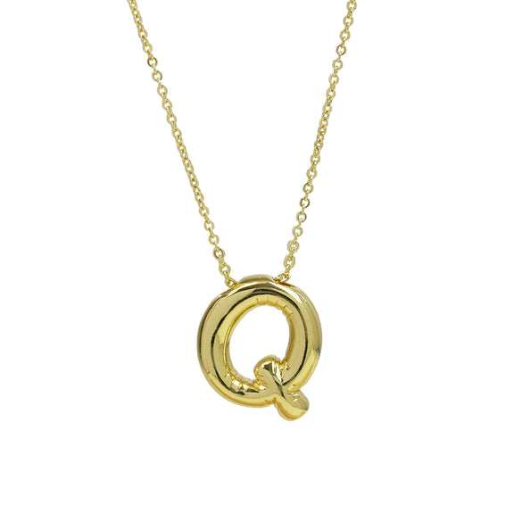 Pendant Necklace Copper Brass Electroplating Letters Numbers Text Design
