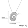 Pendant Necklace Copper Electroplated Letter Hip Hop Light Luxury