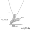 Pendant Necklace Copper Electroplated Letter Hip Hop Light Luxury