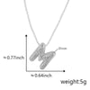 Pendant Necklace Copper Electroplated Letter Hip Hop Light Luxury